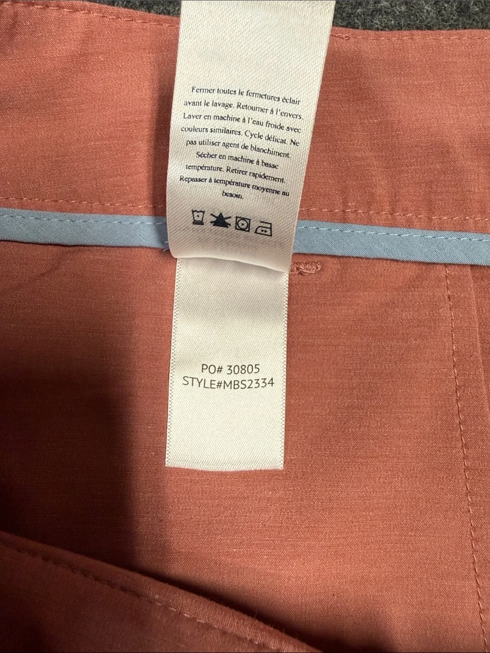 Faherty Washed Rose Flat-Front Cotton Shorts - Picture 5 of 6